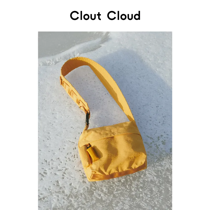 CLOUT CLOUD Water repellent Nylon Small Square Bag Crossbody Bag Small Size Unisex Multicolor-8