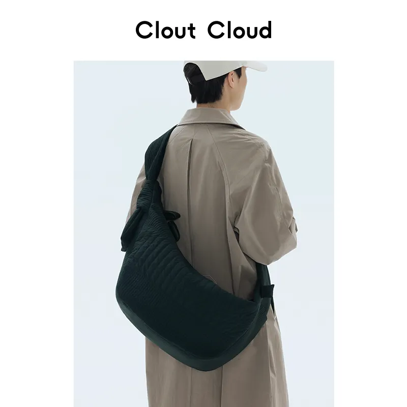CLOUT CLOUD Nylon Fabric Dumpling Bag Shoulder Bag Tubas Unisex Multicolor-10