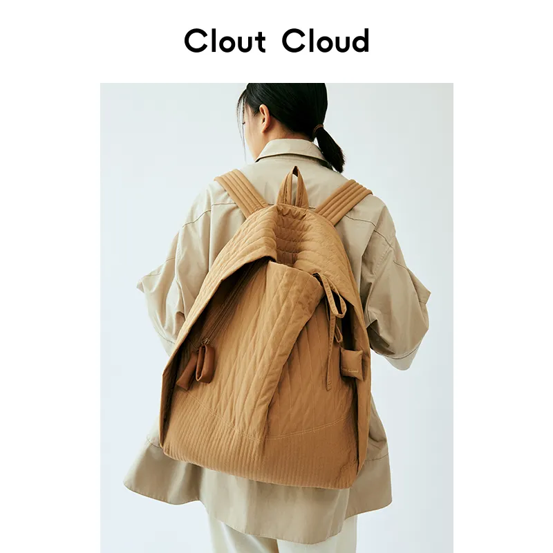 CLOUT CLOUD Nylon Fabric Backpack Tubas Unisex-1