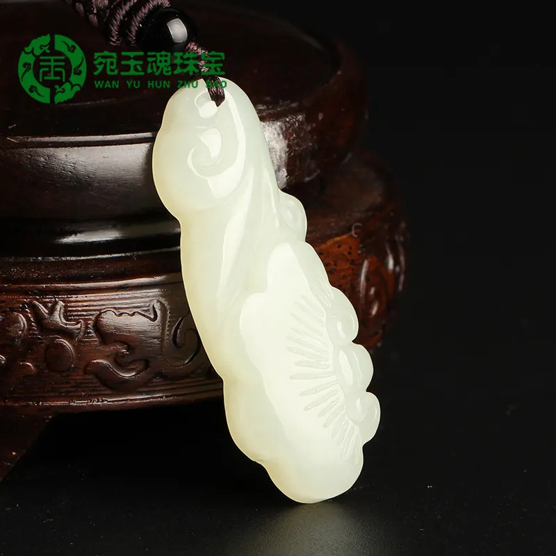 WANYUHUN Pendants White Jade Unisex-4