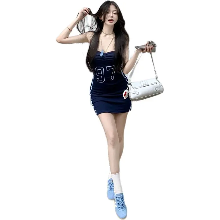 MORii Sleeveless Dresses Women's American Blue-2
