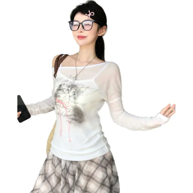 MORii T Shirts Women's White-2
