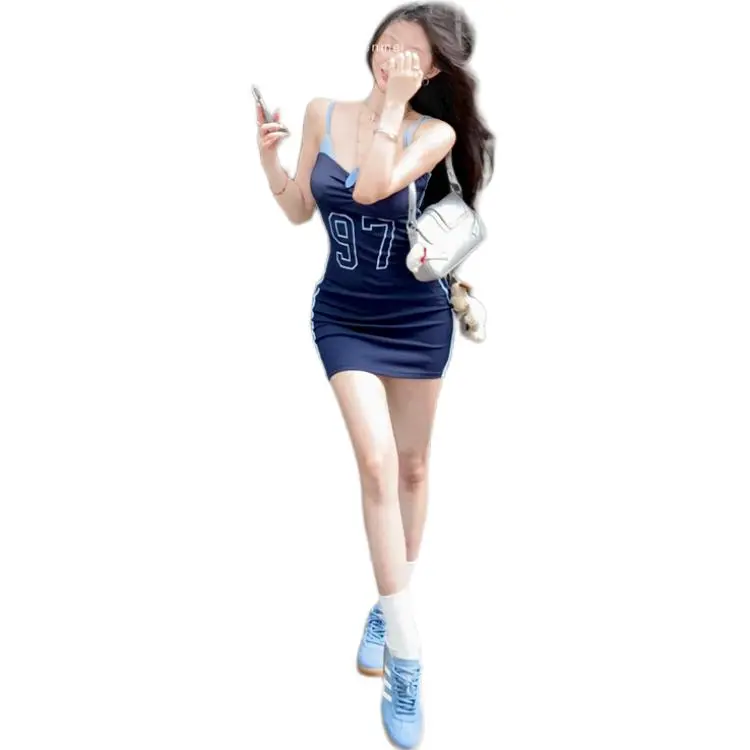 MORii Sleeveless Dresses Women's American Blue-7