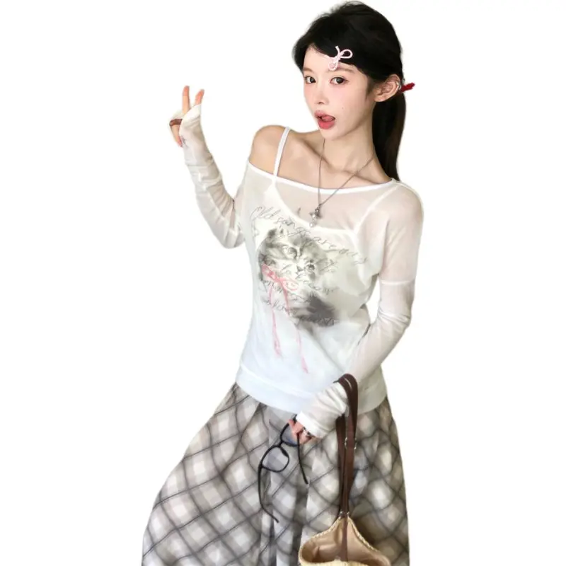 MORii T Shirts Women's White-3