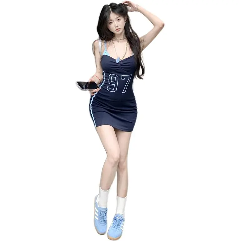 MORii Sleeveless Dresses Women's American Blue-5