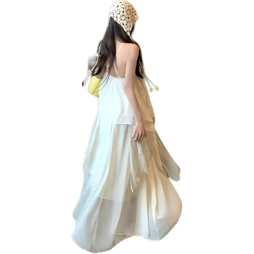 MORii Slip Dresses Women's Beige With Chest Floral