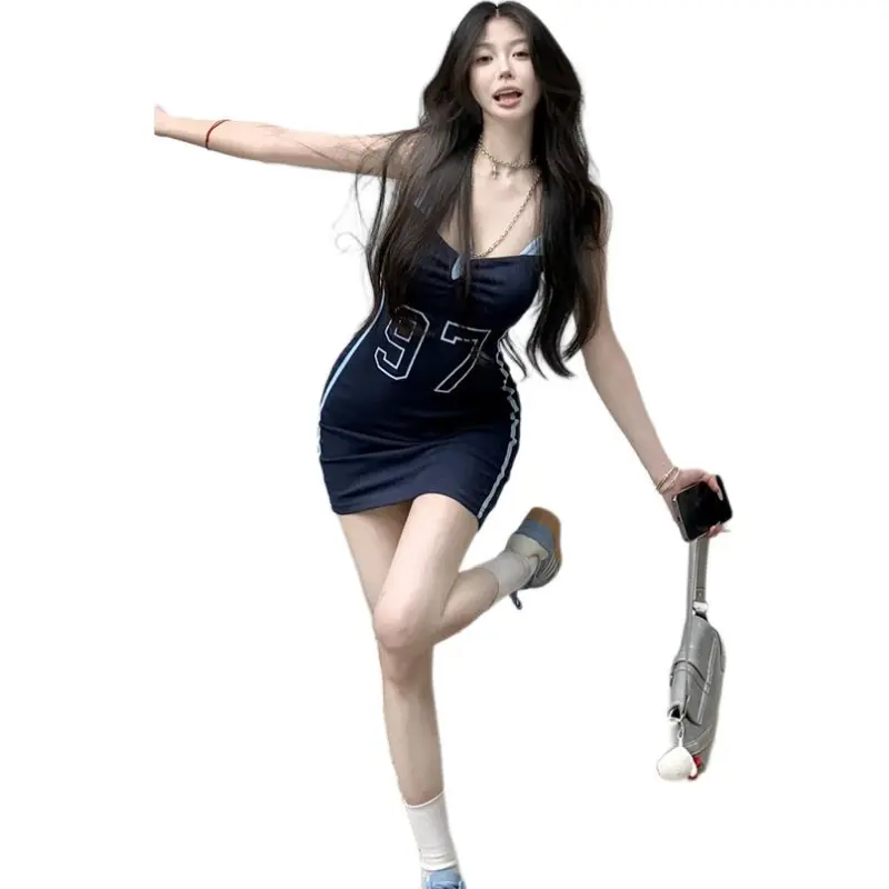 MORii Sleeveless Dresses Women's American Blue-4