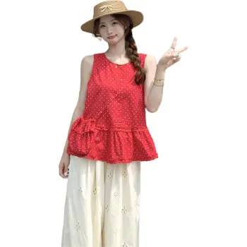 MORii T Shirts Women's Red