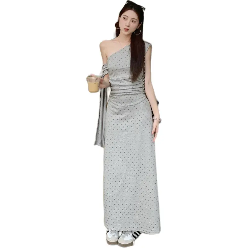 MORii Sleeveless Dresses Women's Gray-1