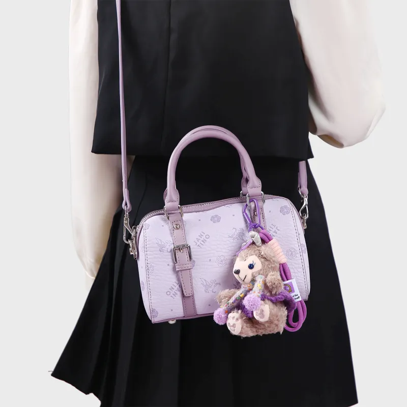 JANITINO PU Handbag Regular Women's Light Purple-5