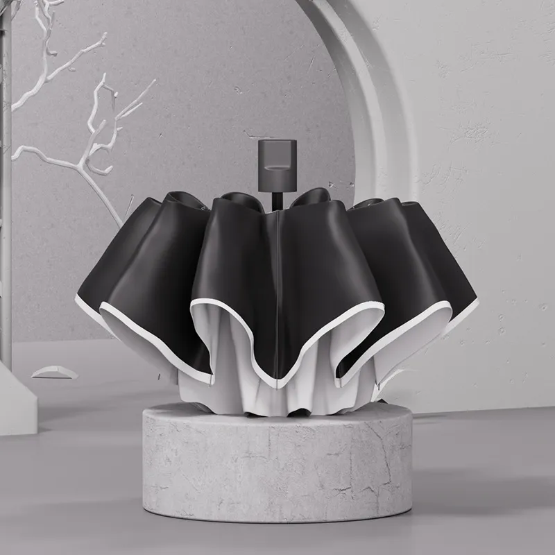 JIXUAN Premium Folding Umbrella With Sun Protection Sun Protection Umbrella-3