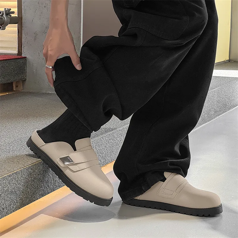 ROBINHOOD Quiet Odor Resistant Abrasion Resistant Slip Resistant Antibacterial Closed Toe Slippers Men's Box Included-9