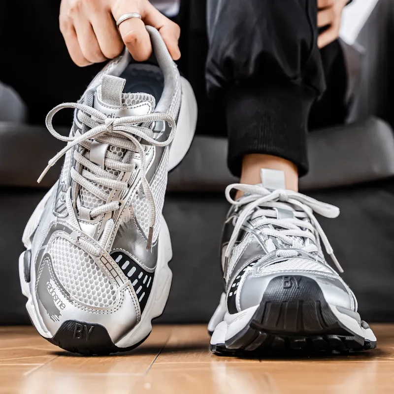 ROBINHOOD Wear resistant, Lightweight, Breathable, And Non slip. Low Top Chunky Sneakers Men's Box Included-8