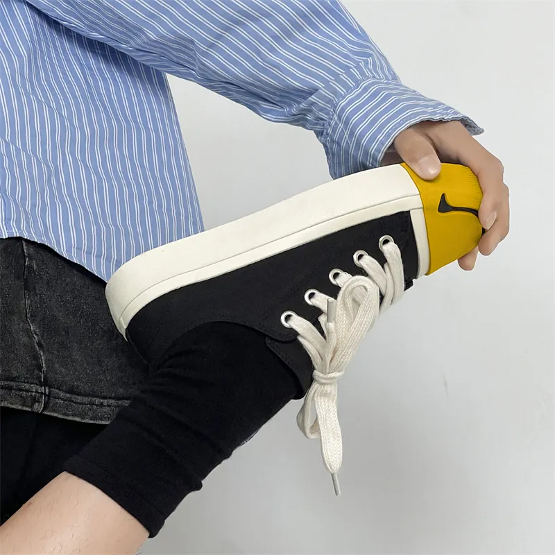 ROBINHOOD Abrasion Resistant, Lightweight, And Breathable Low Top Canvas Shoes Men's Box Included-4