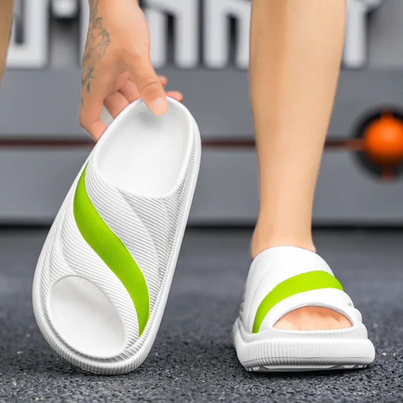 ROBINHOOD Slip Resistant Odor Resistant Abrasion Resistant Antibacterial Slide Slippers Men's Box Included-4