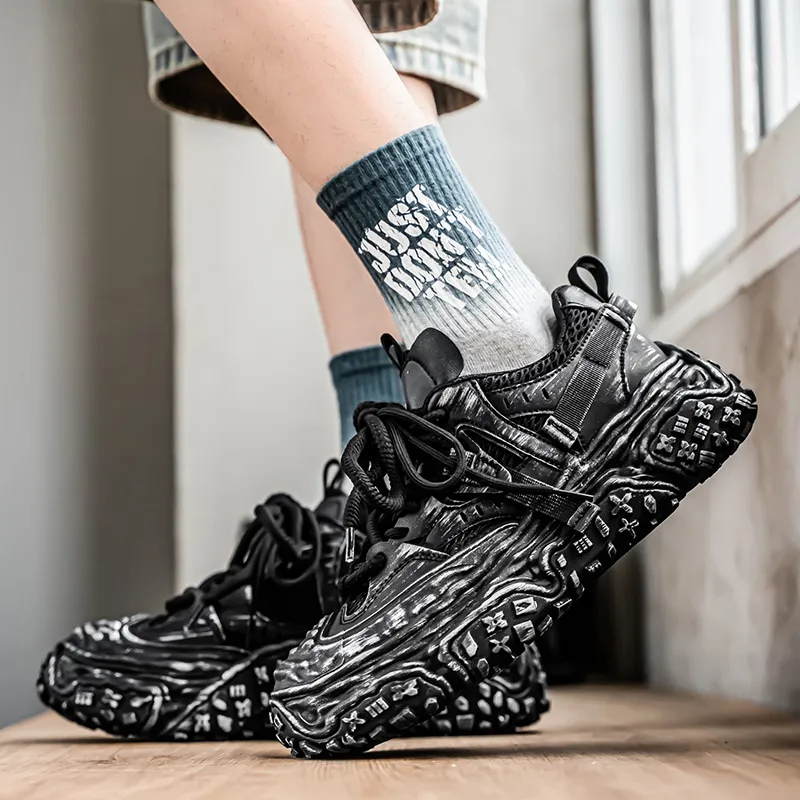ROBINHOOD Wear resistant, Lightweight, Breathable, And Non slip. Low Top Chunky Sneakers Men's Box Included-8