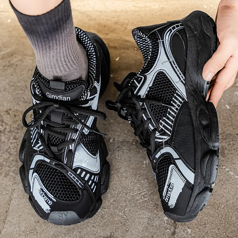 ROBINHOOD Wear resistant, Lightweight, Breathable, And Non slip. Low Top Chunky Sneakers Men's Box Included-3