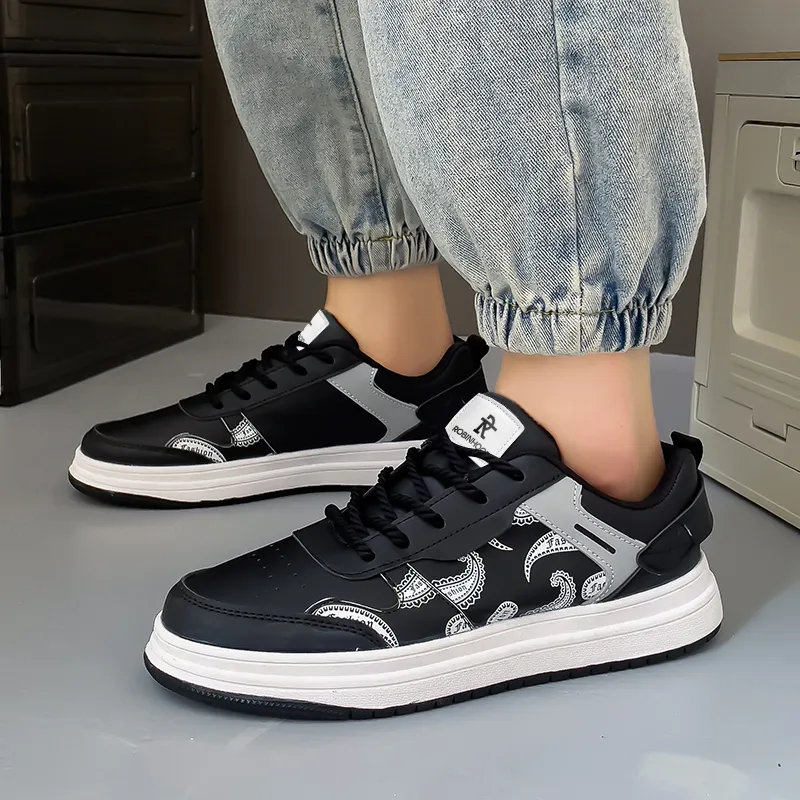 ROBINHOOD Slip Resistant, Abrasion Resistant, Lightweight, Breathable Low Top Skateboard Shoes Men's Box Included-4