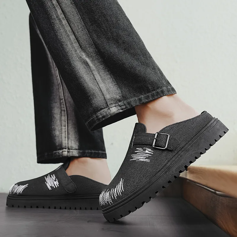 ROBINHOOD Odor Resistant Abrasion Resistant Slip Resistant Antibacterial Closed Toe Slippers Men's-4