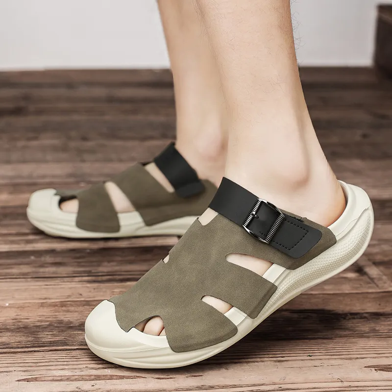 ROBINHOOD Odor Resistant Abrasion Resistant Slip Resistant Antibacterial Closed Toe Slippers Men's-9