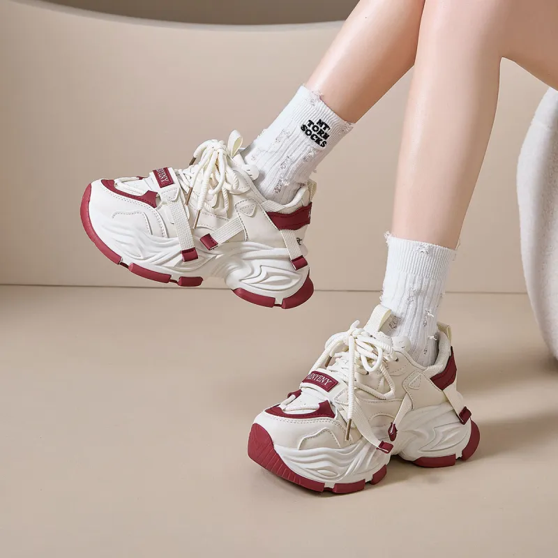 ROBINHOOD Cushioning, Slip Resistant, Abrasion Resistant, Impact Resistant Low Top Chunky Sneakers Women's Box Included-9