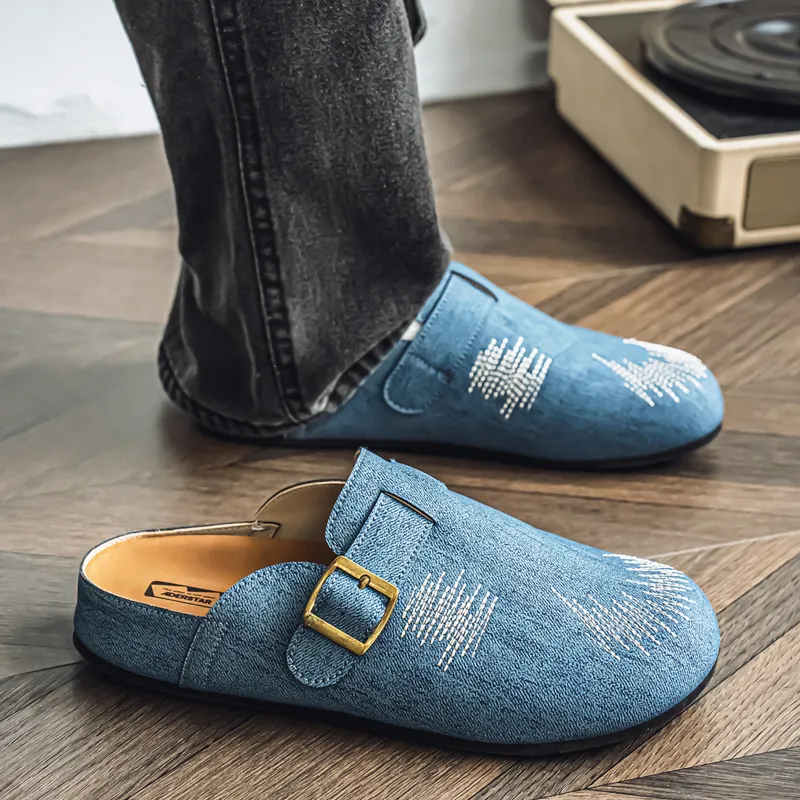 ROBINHOOD Odor Resistant Abrasion Resistant Slip Resistant Antibacterial Closed Toe Slippers Men's-14