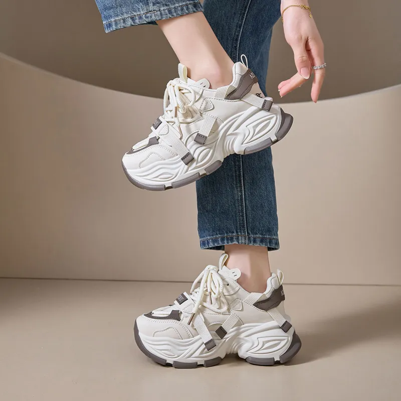 ROBINHOOD Cushioning, Slip Resistant, Abrasion Resistant, Impact Resistant Low Top Chunky Sneakers Women's Box Included-14