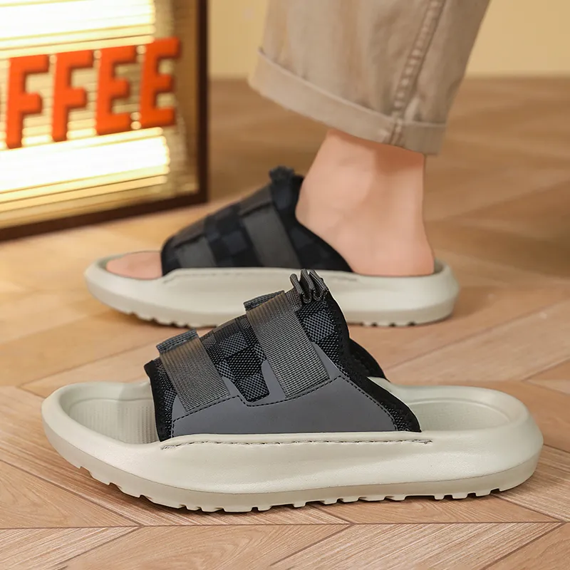 ROBINHOOD Slip Resistant Odor Resistant Abrasion Resistant Antibacterial Slide Slippers Men's Box Included-9