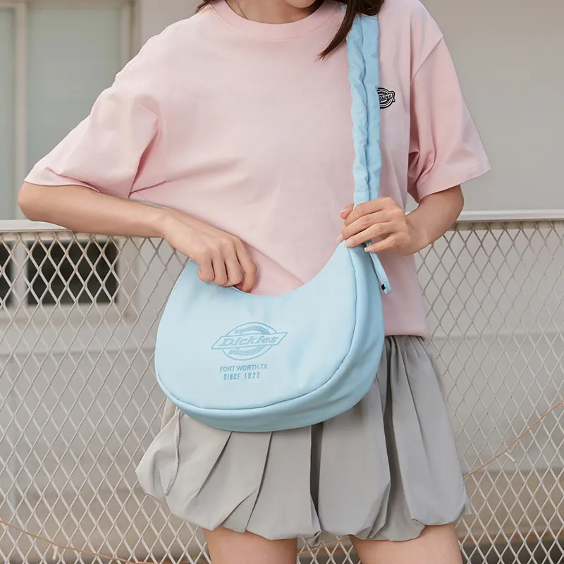 Dickies Nylon Cloud Bag Shoulder Bag Crossbody Bag Shoulder Bag Handbag Regular Women's Graphite Black/Apricot White-33