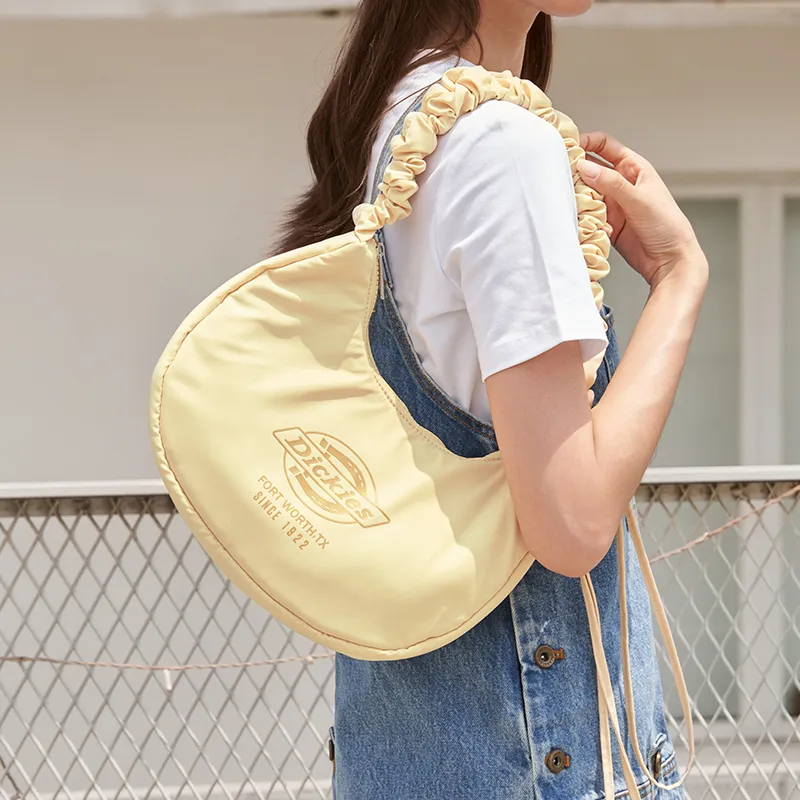 Dickies Nylon Cloud Bag Shoulder Bag Crossbody Bag Shoulder Bag Handbag Regular Women's Graphite Black/Apricot White-38