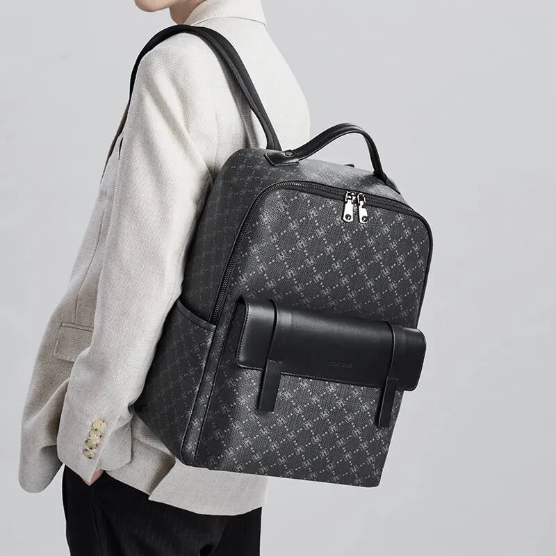 MEXICAN PVC Laptop Bag Backpack Regular Unisex Black-2