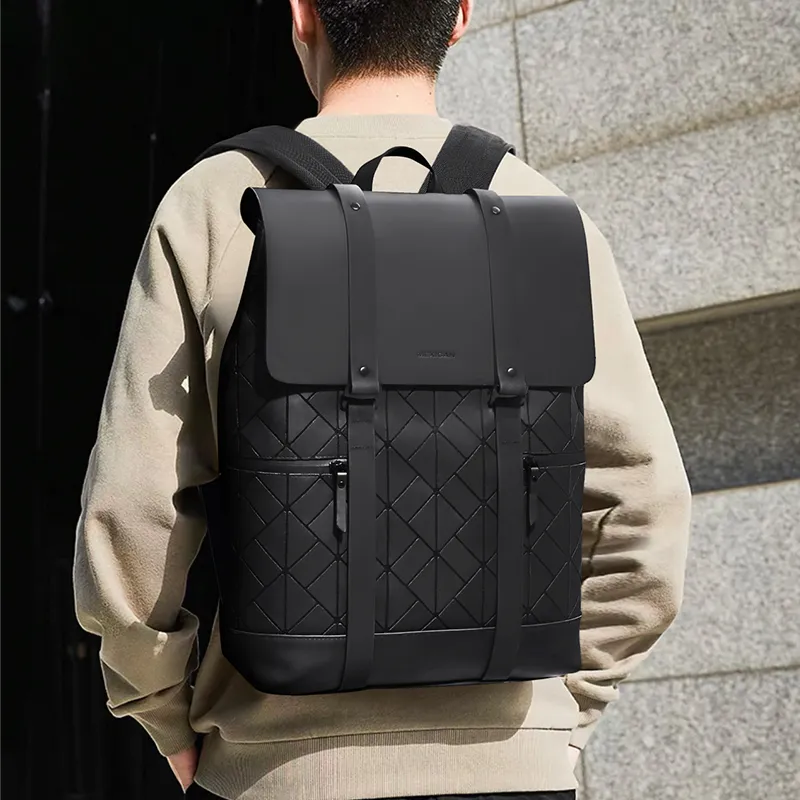MEXICAN PVC Laptop Backpack Unisex Black-2