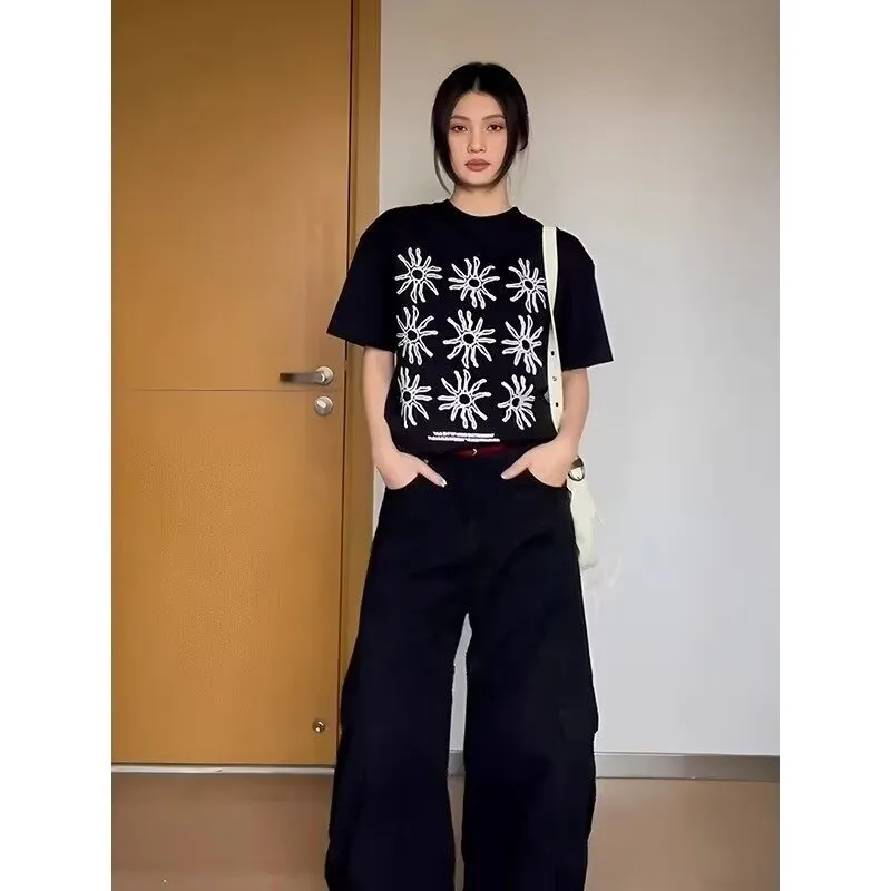 GOSNACE T Shirts Unisex Dark Night Black ♥-3