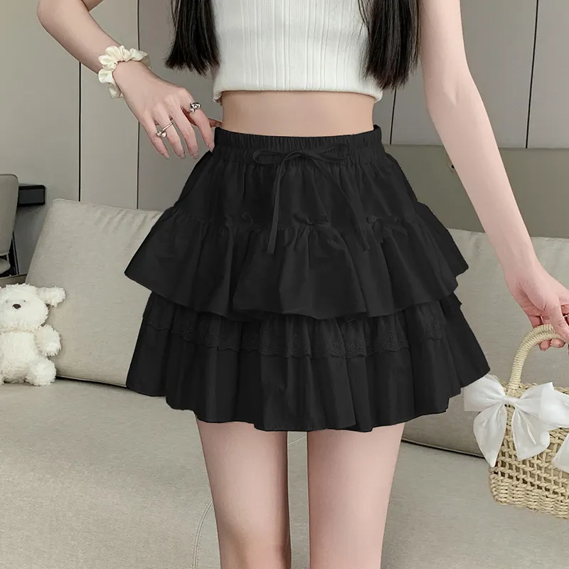 Mu Xiao Xin Casual Short Skirts Women's-5