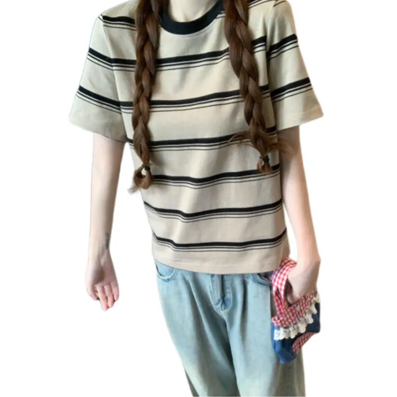 Mu Xiao Xin T Shirts Women's Apricot-3