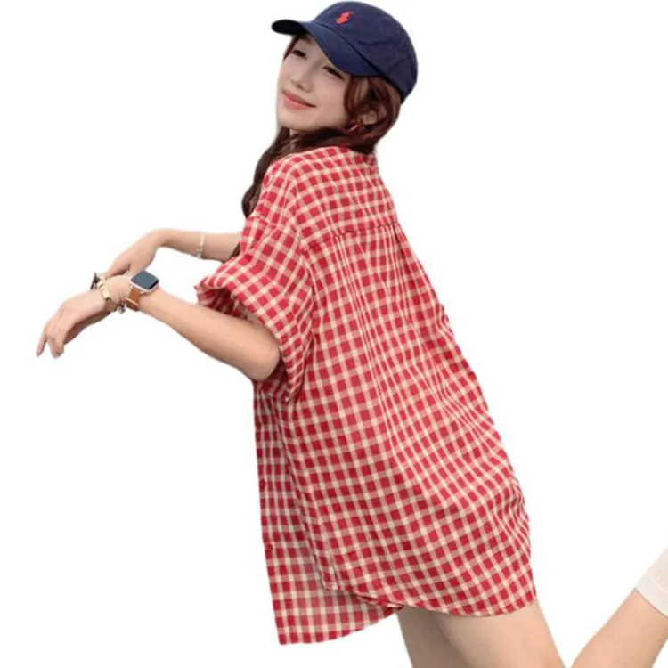 Mu Xiao Xin Shirts Women's Red-1