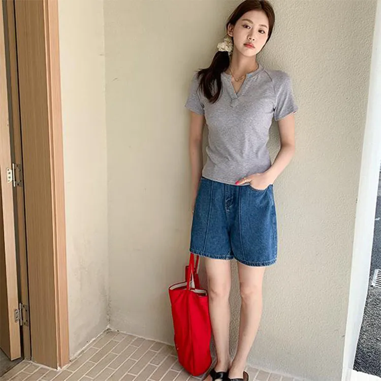 Mu Xiao Xin Raglan Sleeve T Shirt Women's-11