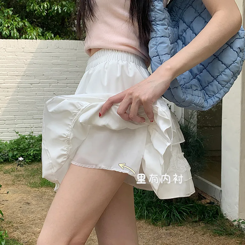 Mu Xiao Xin Casual Short Skirts Women's-7