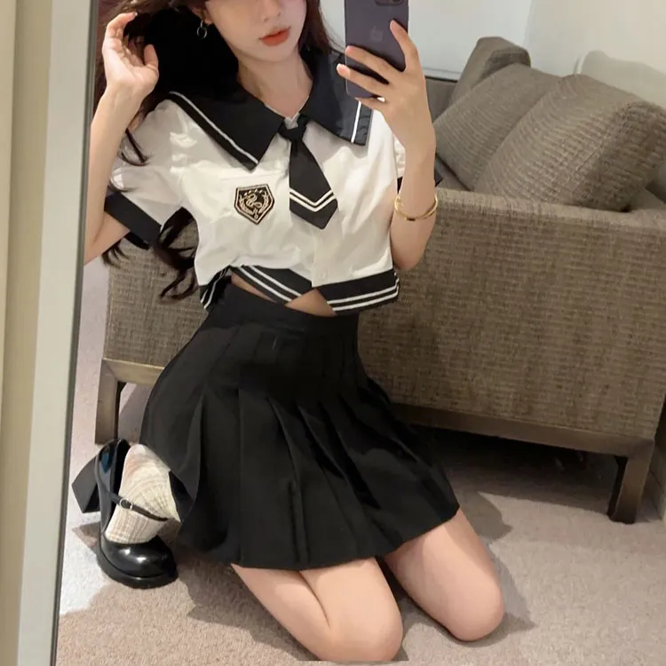Mu Xiao Xin Two Piece Skirt Sets Women's-5