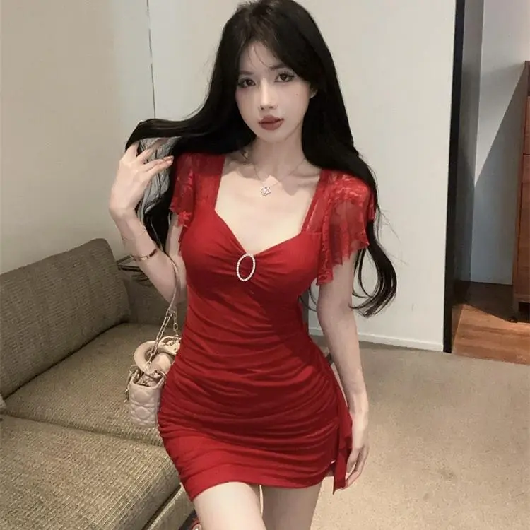 Mu Xiao Xin Short Sleeved Dress Women's-14