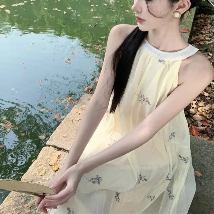 Mu Xiao Xin Sleeveless Dress Women's-3