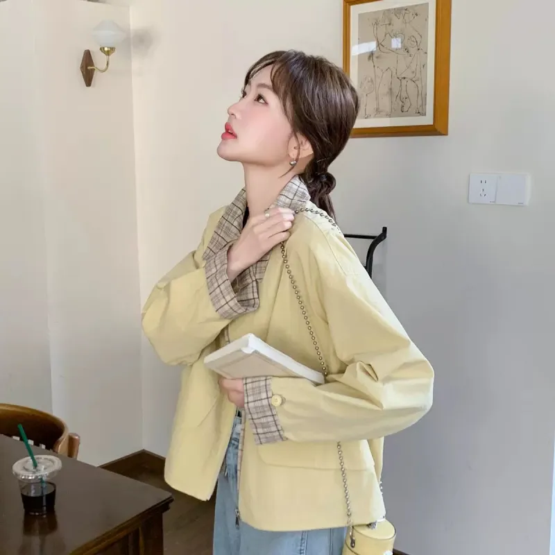 Mu Xiao Xin Cropped Coat Women's-0