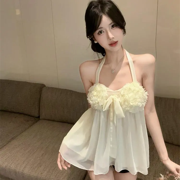 Mu Xiao Xin Camisoles Women's Apricot-2