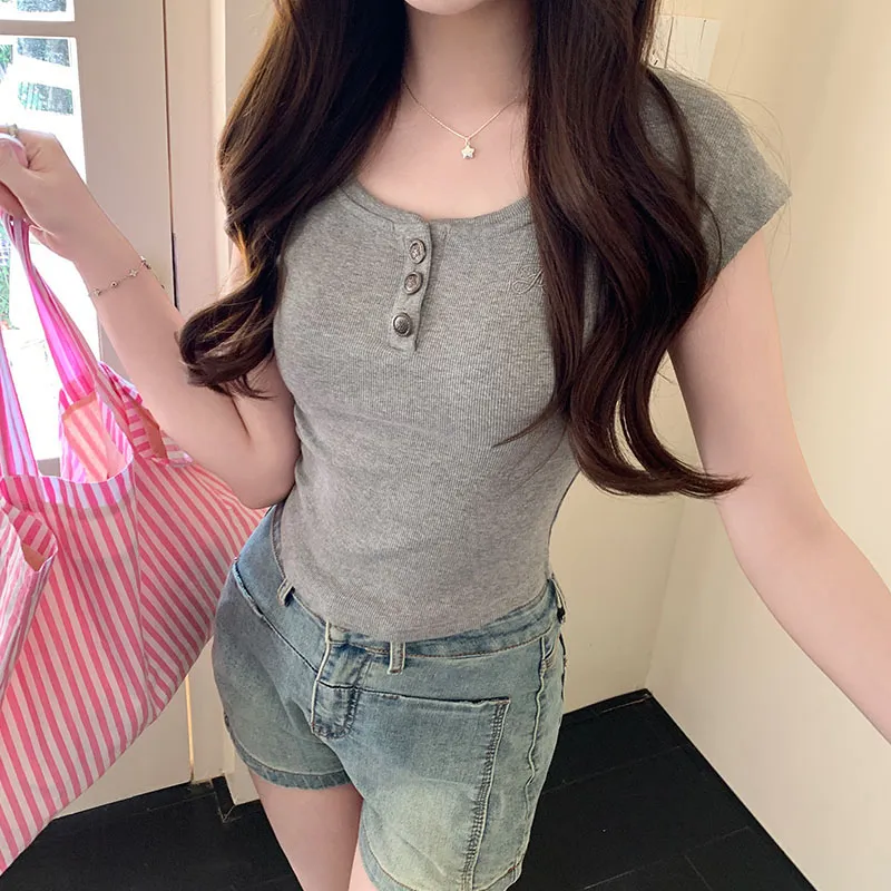 Mu Xiao Xin Set in Sleeve T Shirt Women's-7