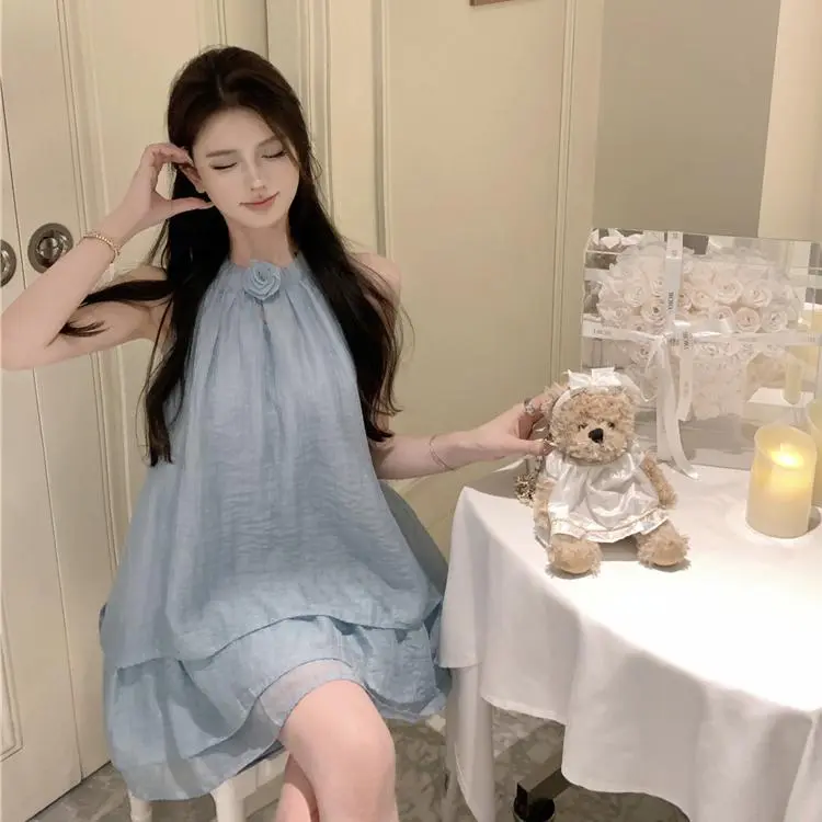 Mu Xiao Xin Sleeveless Dress Women's-4
