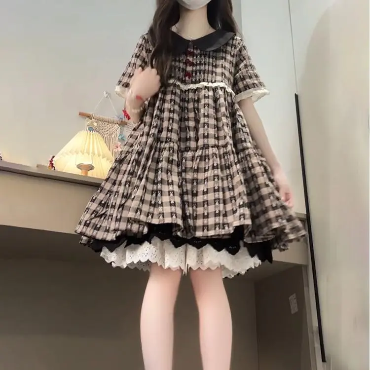 Mu Xiao Xin Short Sleeved Dress Women's-6