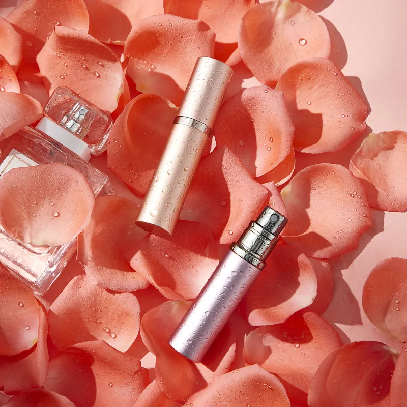 LOUISCHANZL Bottom Refillable Perfume Refill Bottles Squeeze Activated Pump Spray Bottle-9