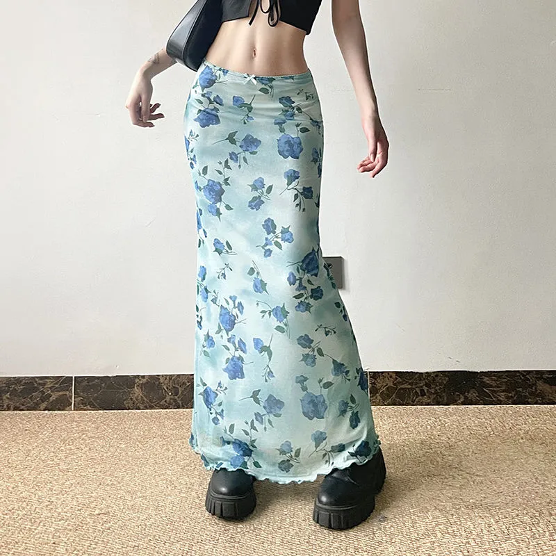 PLUSONEONE+ Casual Long Skirt Women's-3