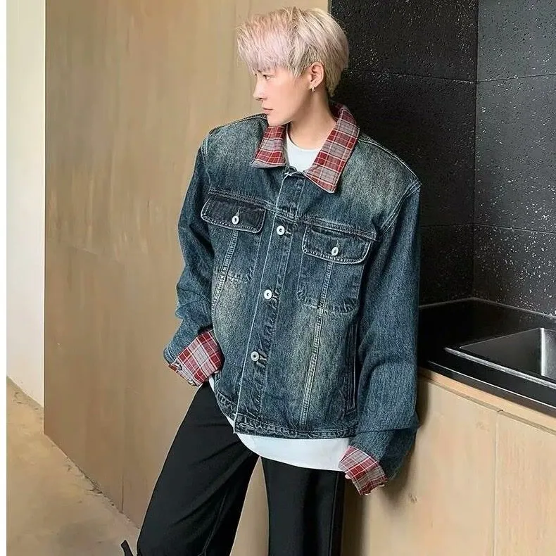 PLUSONEONE+ Denim Jacket Unisex Blue-1