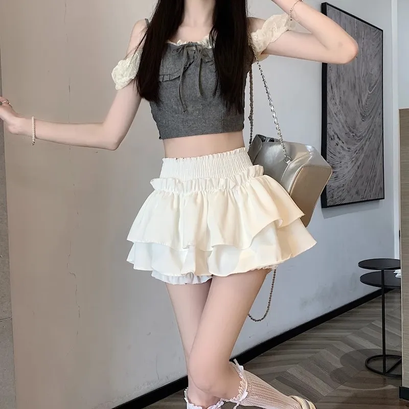 PLUSONEONE+ Casual Short Skirts Women's-4
